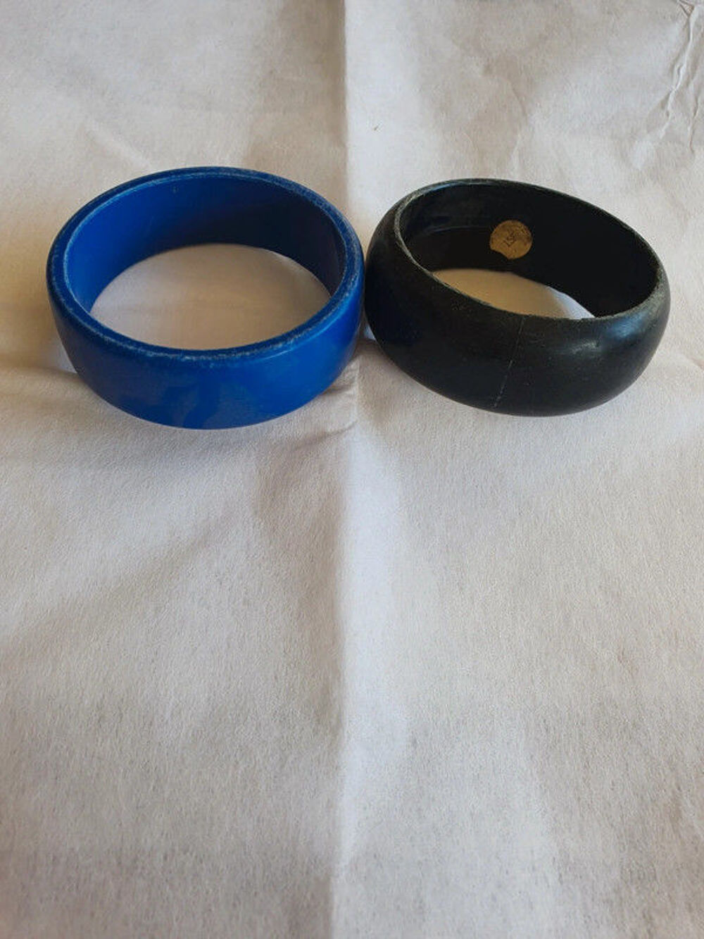 lot de 2 bracelets - noir et bleu Bijoux et montres