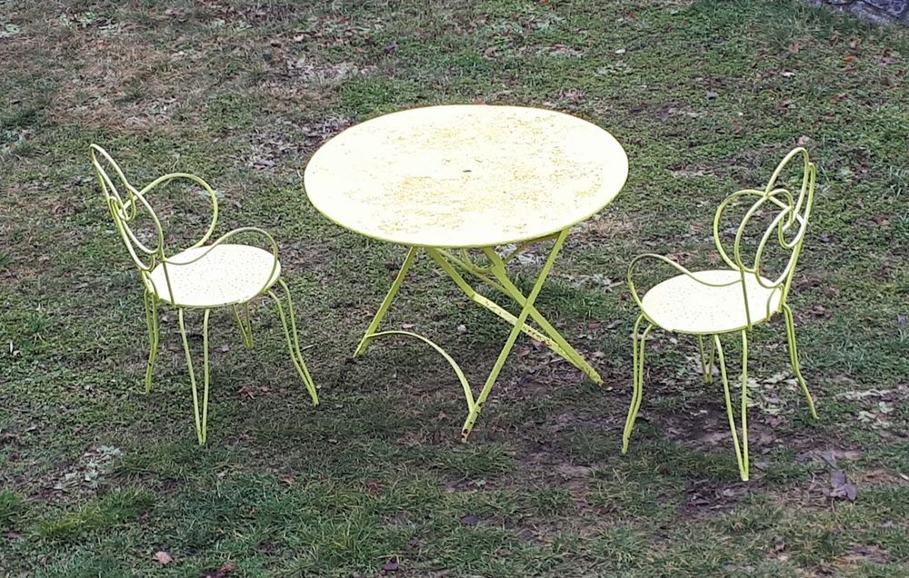 Table ronde de jardin et 2 fauteuils Jardin