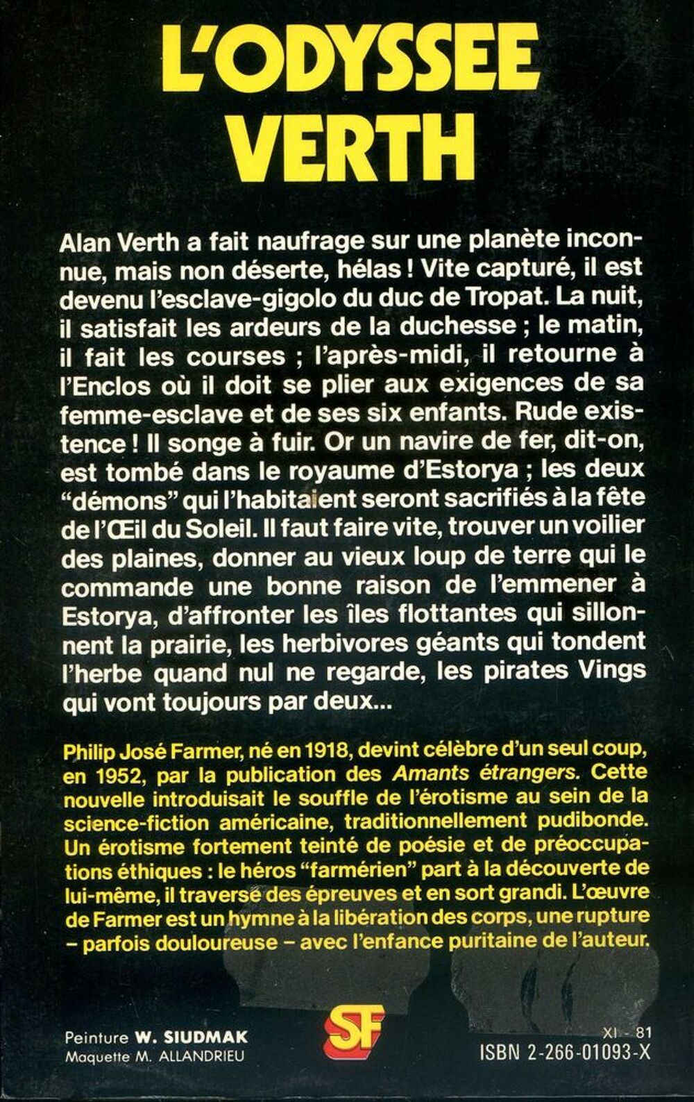 L'odyss&eacute;e Verth - Philip Jos&eacute; Farmer, Livres et BD