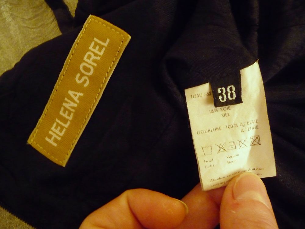 Top &agrave; Bretelles en Soie et Velours Noir- Helena Sorel Vêtements