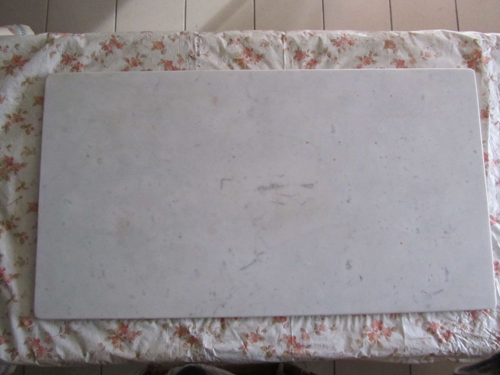 Dessus de table en marbre blanc 1000 x 550 &eacute;p 20 mm Meubles