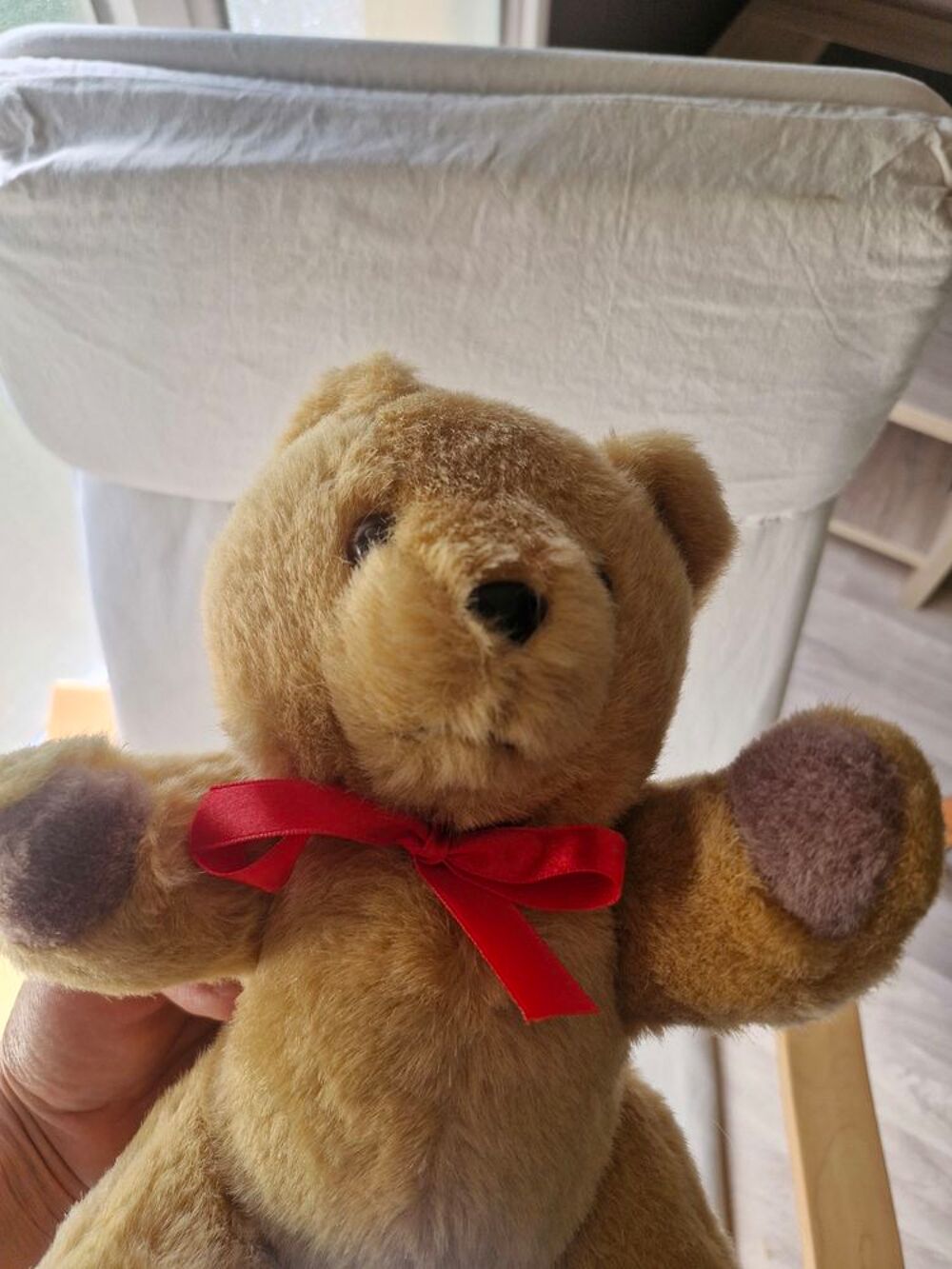 Ours vintage TEDDY BEAR en peluche beige 