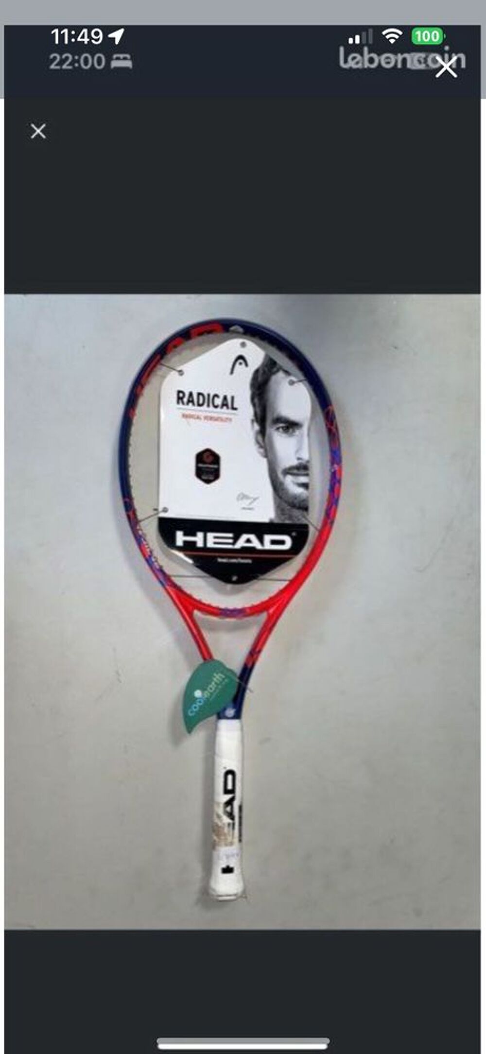 Raquette de tennis Head Graphene Touch Radical MP 2018- Manc Sports