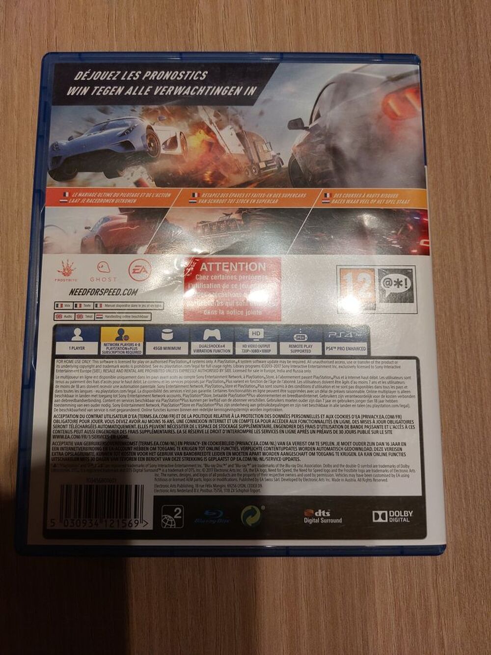 Need for speed Payback PS4 TBE Consoles et jeux vid�os