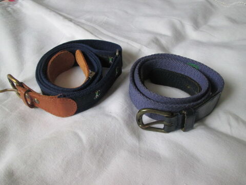 Lot de 2 ceintures adulte/enfant 85 cm en tissu 11 Chauriat (63)