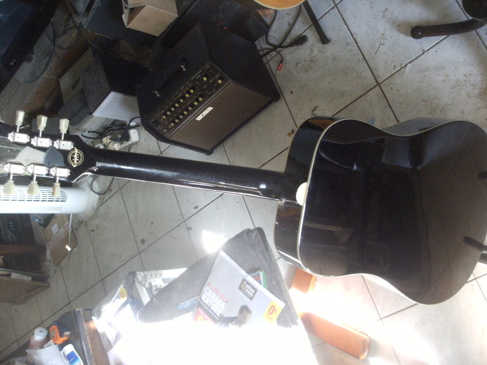 GUITARE ACOUSTIQUE EPIPHONE HUMMINGBIRD ARTIST ebony Instruments de musique