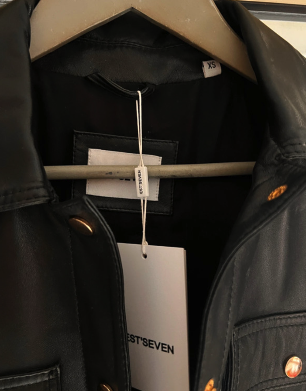 Gilet en cuir noir - Alter Ego - Taille XS - Neuf avec &eacute;tiqu Vêtements