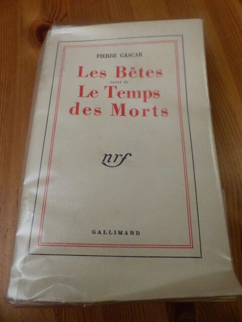 LES BTES - LE TEMPS DES MORTS de P. Gascar - 1953 10 Villeurbanne (69)