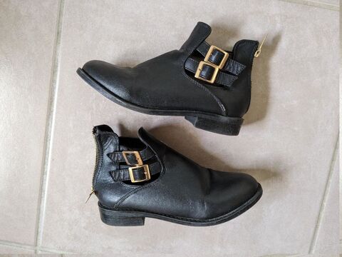 Bottines noires fille taille 33 Andr 3 Aurillac (15)