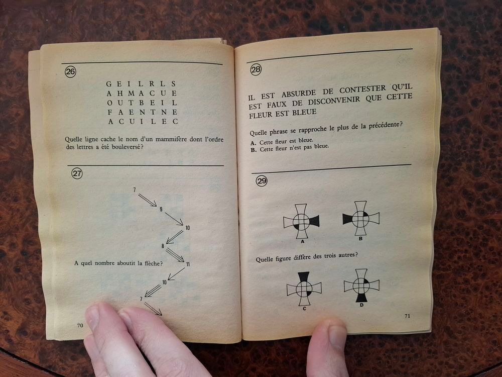 Testez votre intelligence - Berloquin - 1974 - Satisfaisant Livres et BD