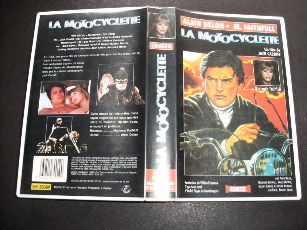 Rare film avec Alain Delon : " La motocyclette " DVD et blu-ray