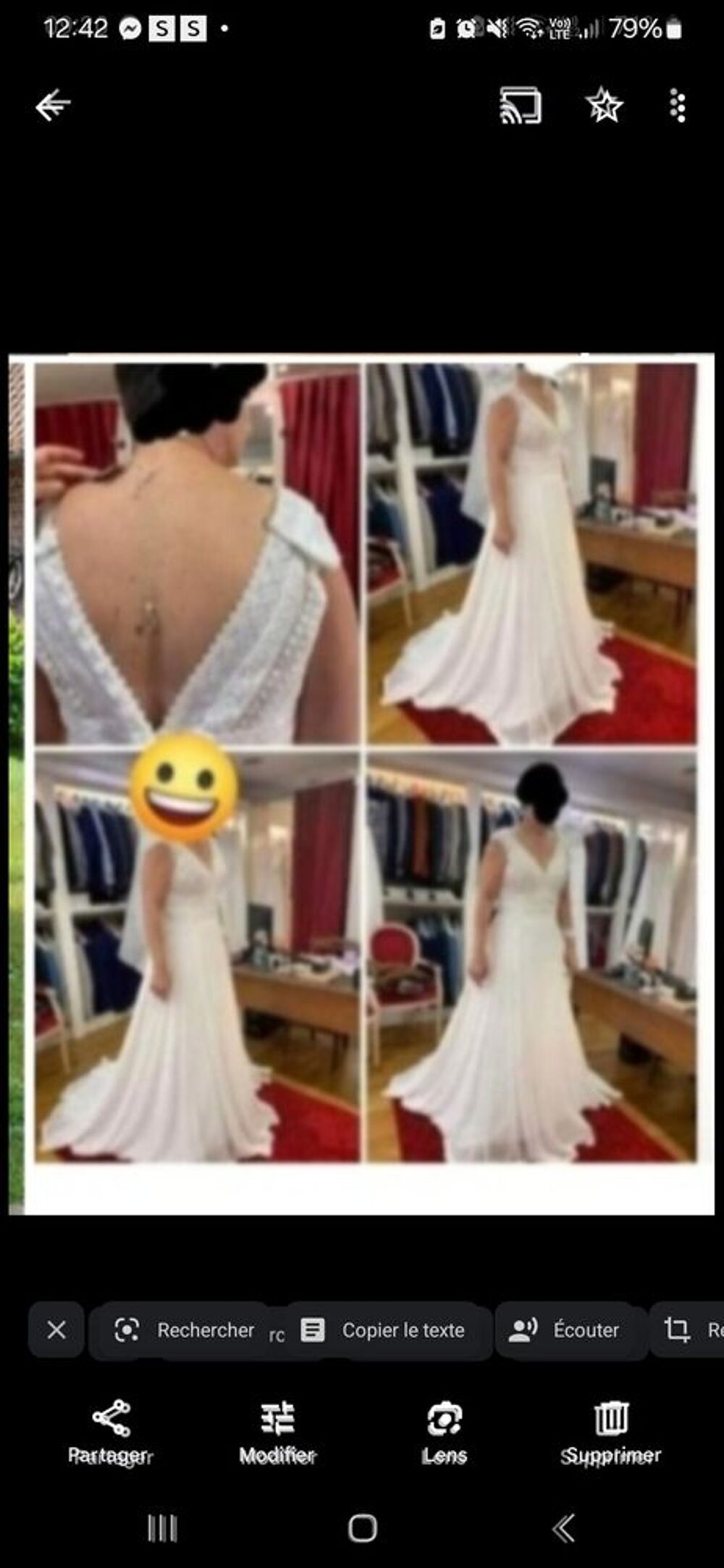 Robe de mariee style champ&ecirc;tre blanche brod&eacute;e Vêtements
