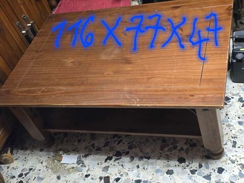 table basse en pin de 117 x 77 x 47 cm, haute alpes, tBe Aspres-sur-Buëch (05)
