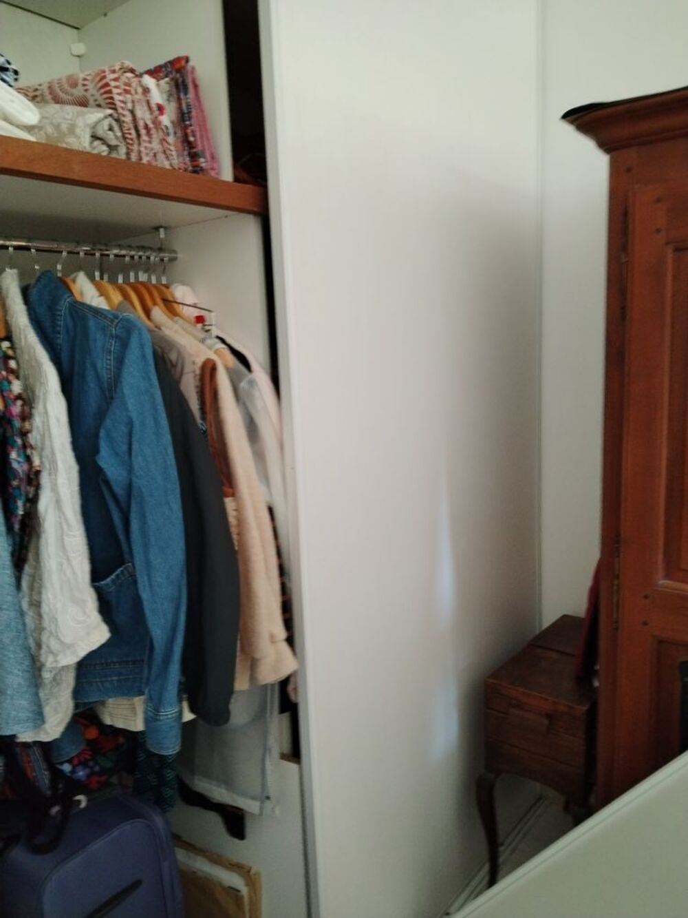 Portes coulissantes 104*245 blanc casse sans rail bon etat Bricolage