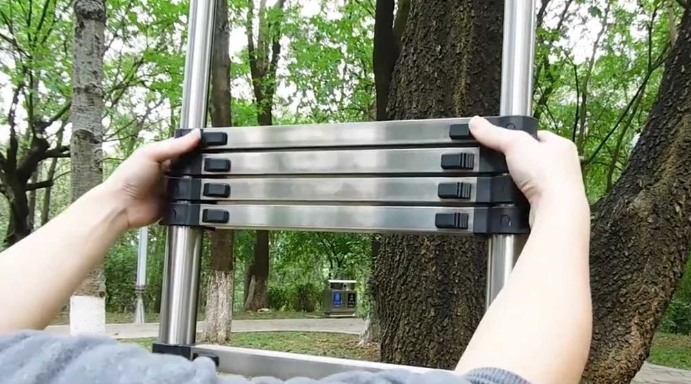&eacute;chelle t&eacute;lescopique extensible jusqu'&agrave; 3,8 m&egrave;tre en acier Bricolage