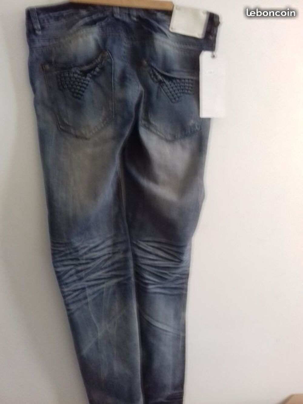 Superbe Jeans Neuf Homme Leo Gutti T 48 w38 tr&eacute;s Styl&eacute; Vtements