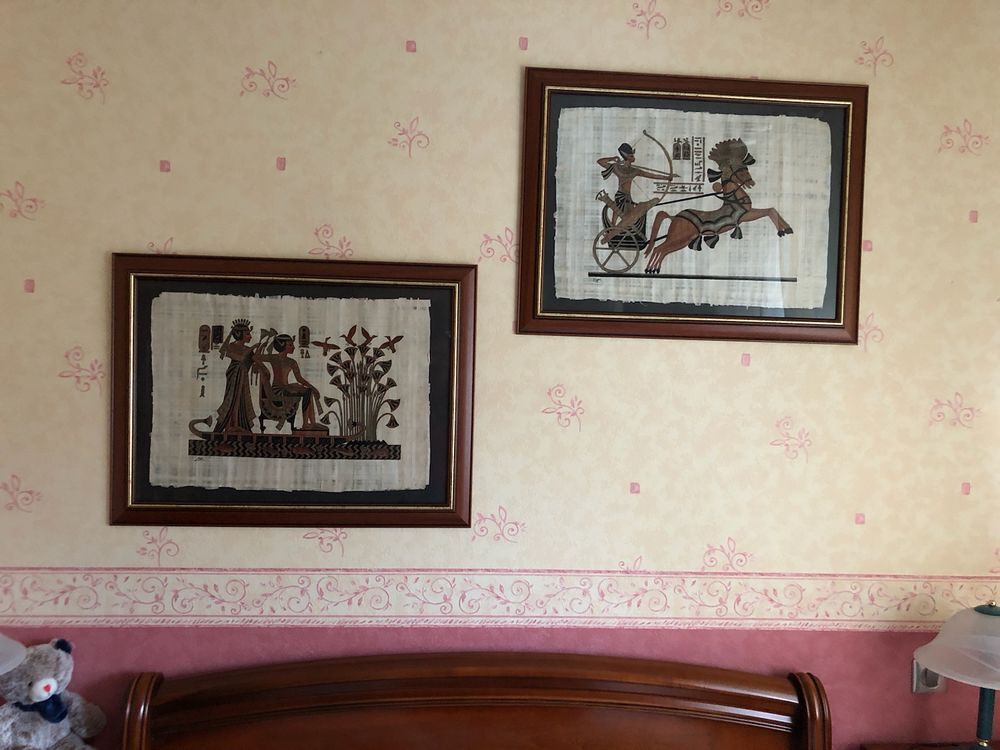 2 tableaux papyrus Décoration