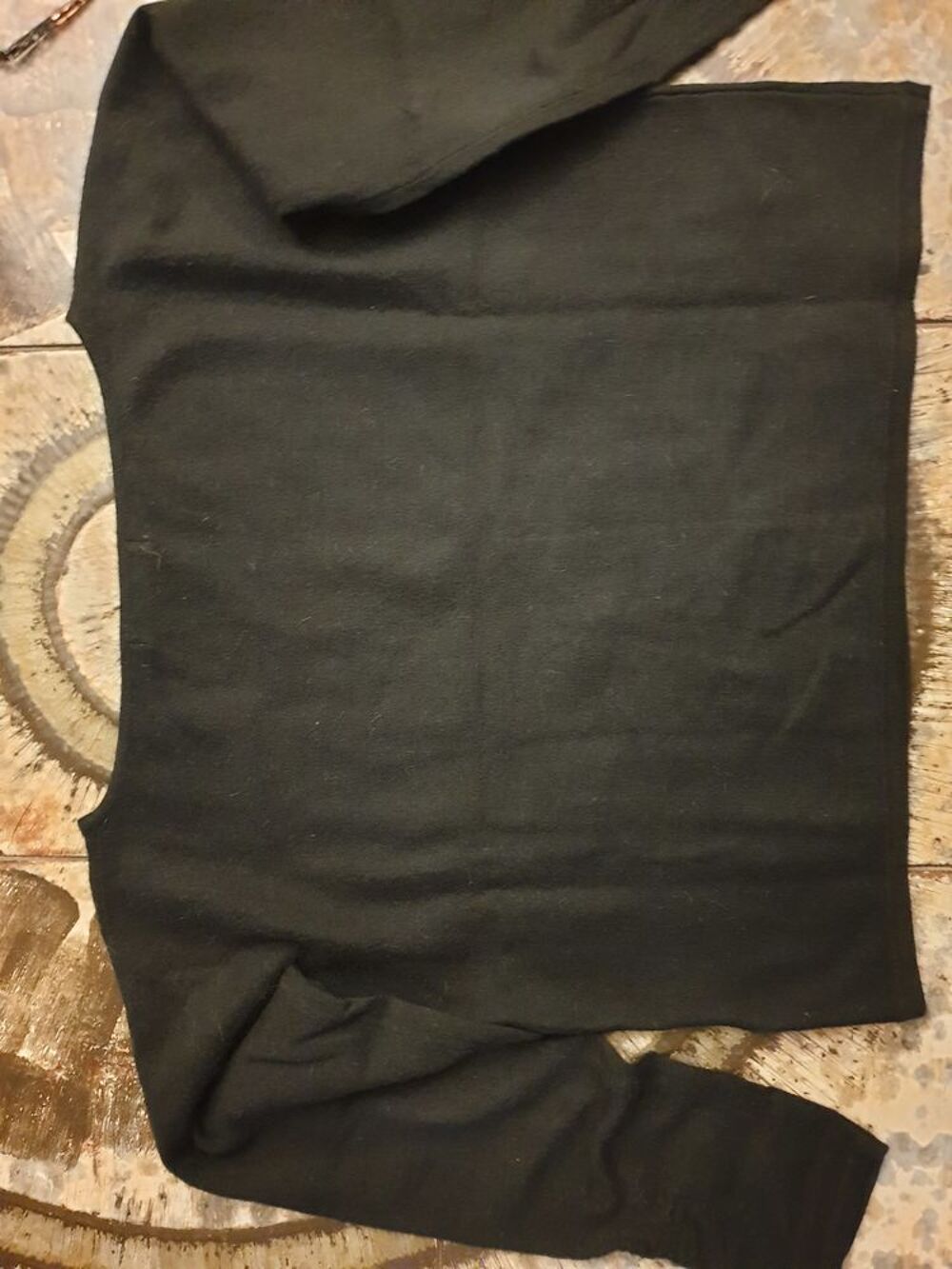 Pull ample, noir," court " manches longues, Lauren Vidal, T1 Vêtements