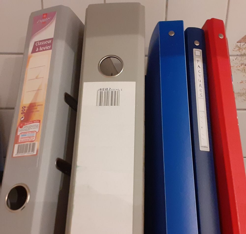 Lot de classeurs 2 trous et 4 trous dont 1 creek Bricolage