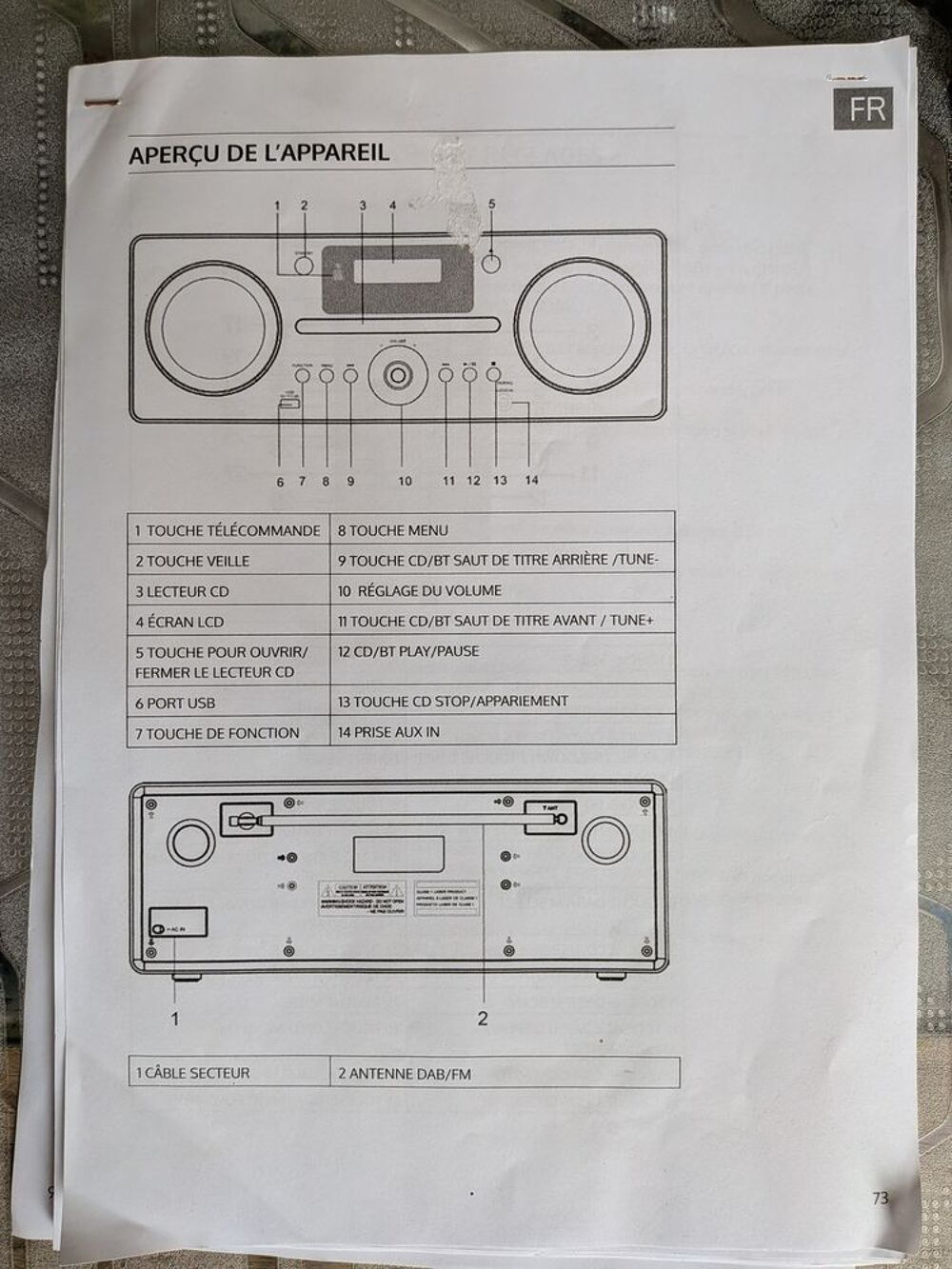 Poste Auna DAB+ Audio et hifi