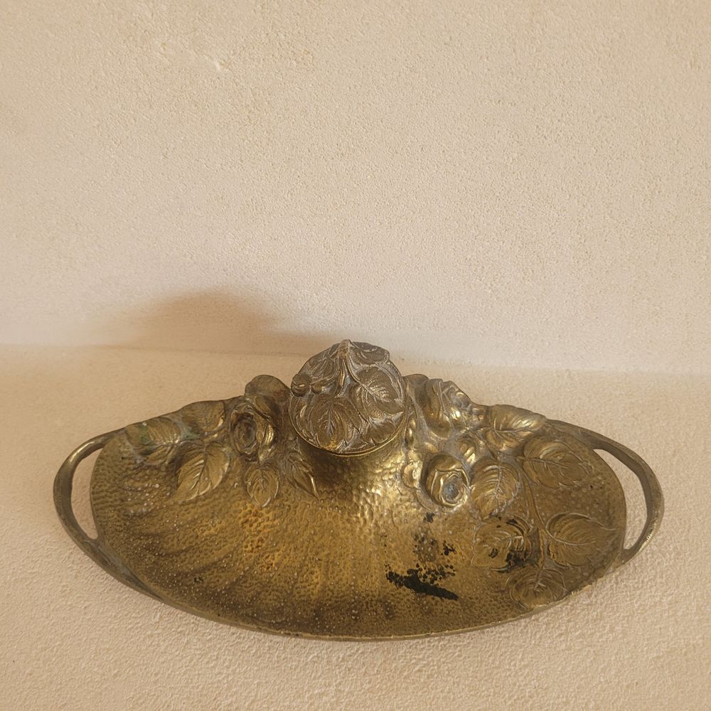 ENCRIER BRONZE ART NOUVEAU 