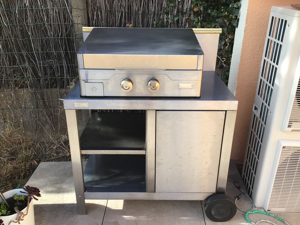Ensemble PLANCHA GAZ INOX Le Marquier Cuisine