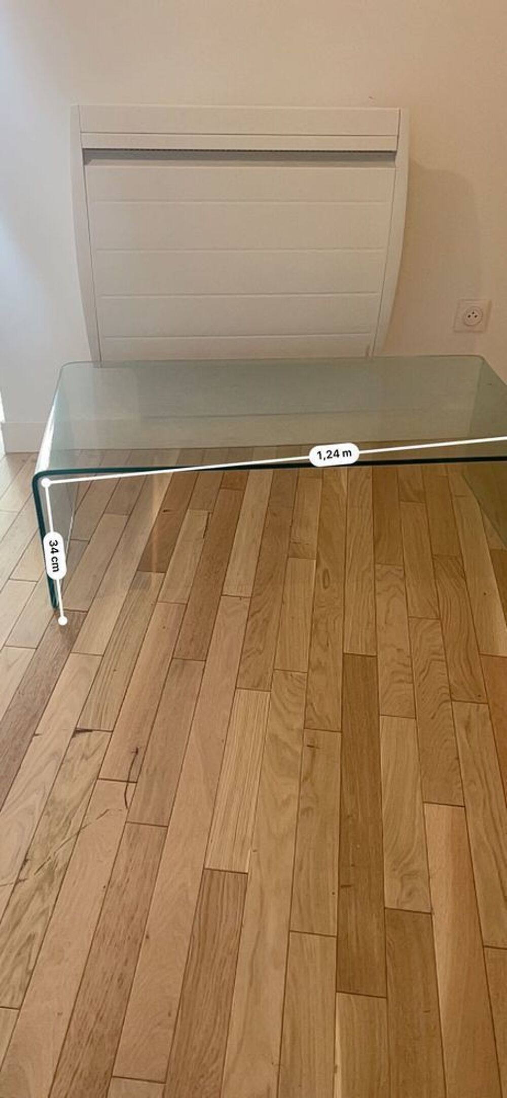 3 Tables basses minimaliste en verre Décoration