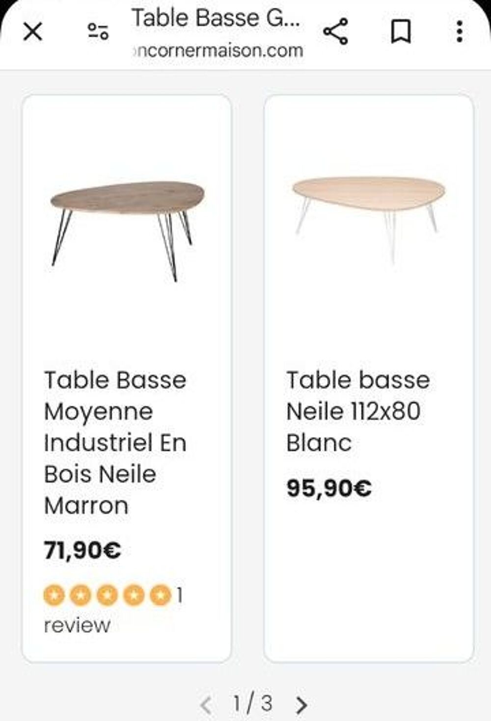2 tables basses Meubles