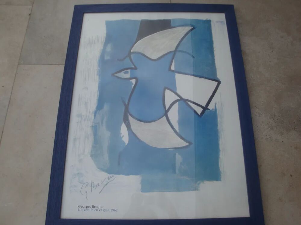 Reproduction TABLEAU G. BRAQUE Litho Décoration