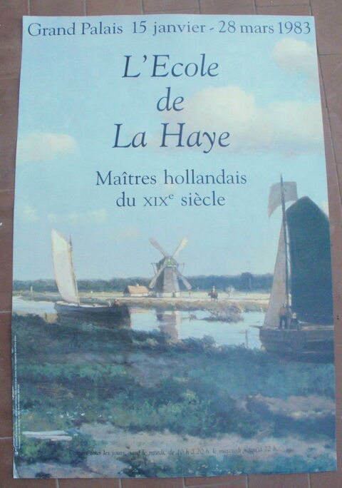 Affiche Grand Palais 1983'Ecole de la Haye Maîtres hollandai 15 Montauban (82)