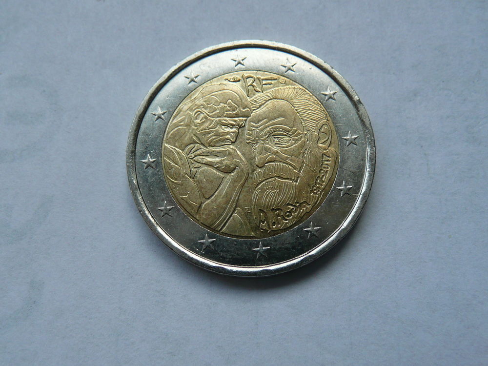 Pi&egrave;ce 2 euros 2017 Augustin Rodin

