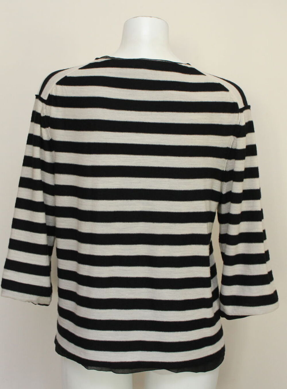 Veste maille noir &amp; blanc SONIA RYKIEL T.L Vêtements