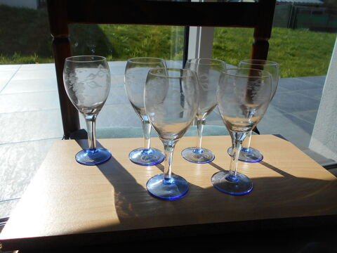 Lot de six verres � vin neufs 15 Retiers (35)