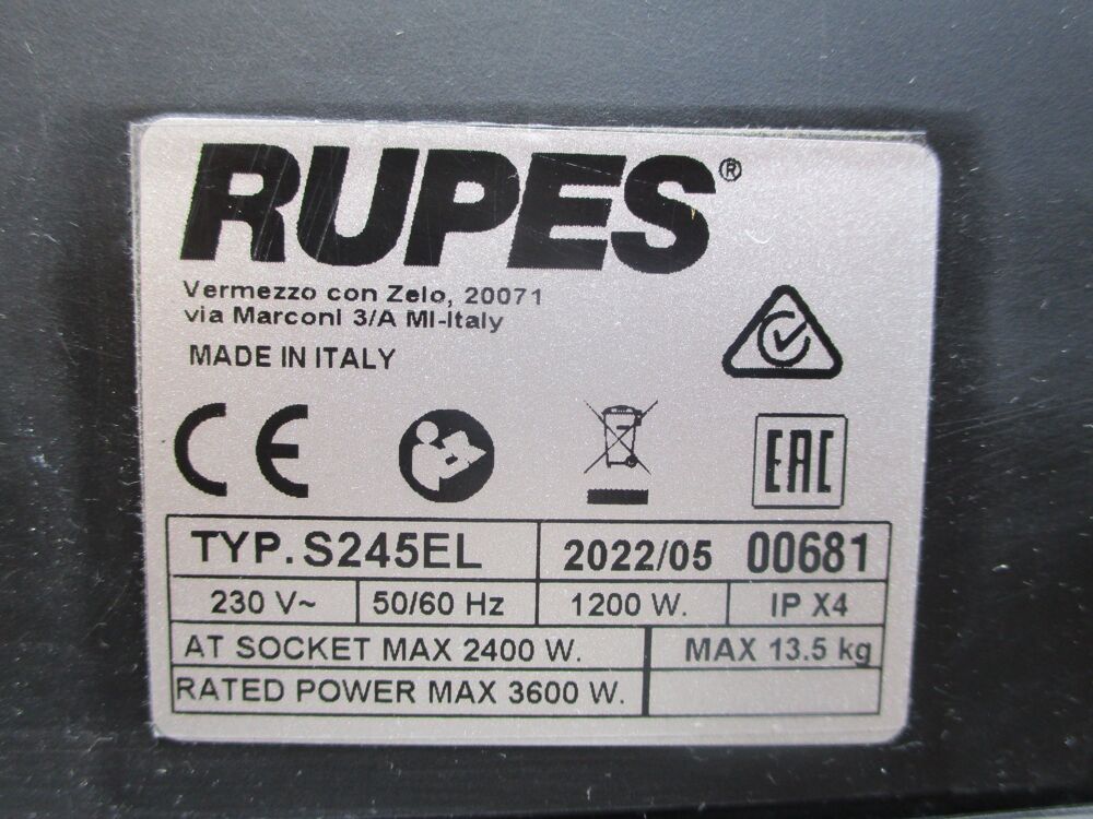 RUPES S245EL - Aspirateur Bricolage