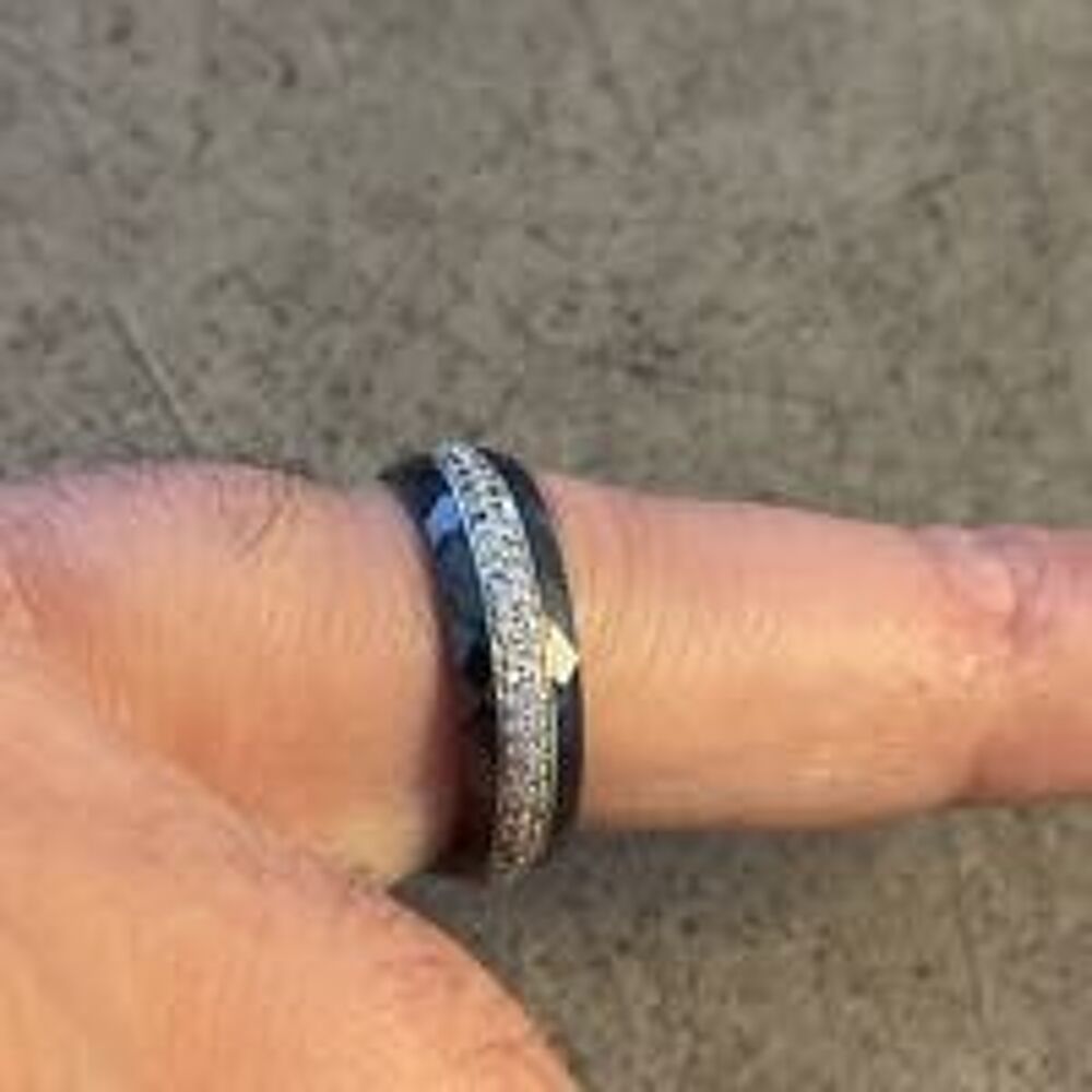 bague ceranity en argent 925 et c&eacute;ramique Bijoux et montres