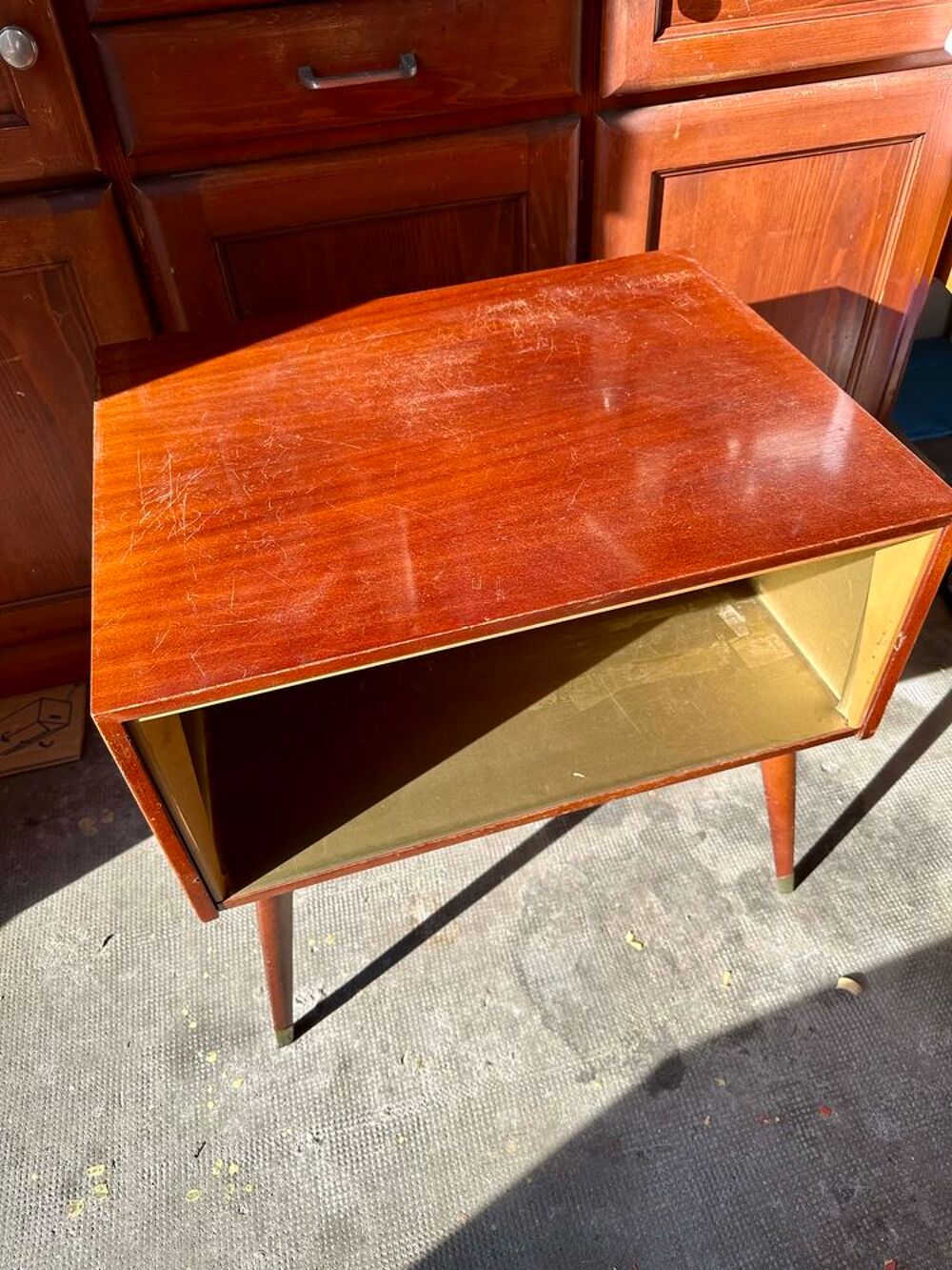 Console bois et dor&eacute; Meubles