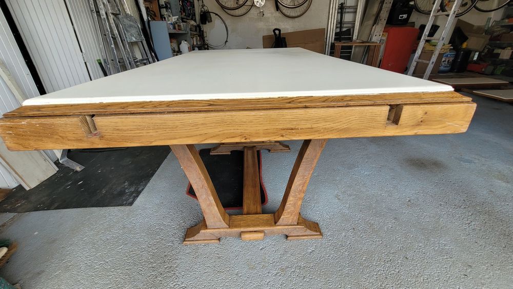 TABLE ANCIENNE BOIS RELOOKEE Meubles