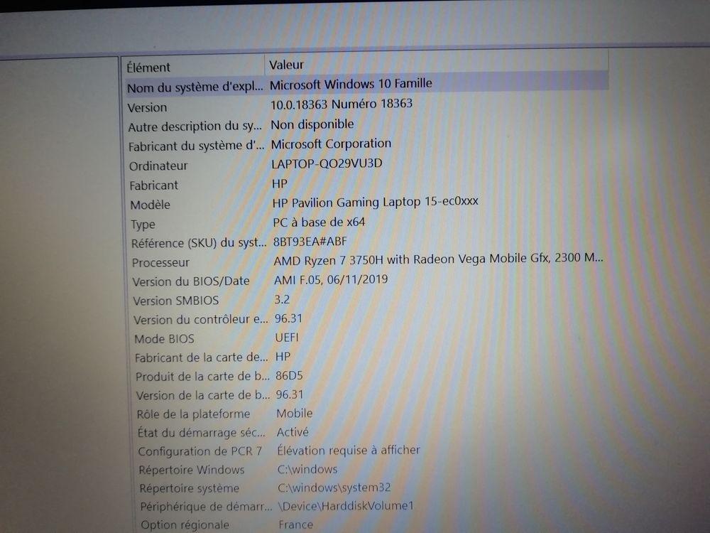 AFFAIRE ! ORDINATEUR HP pavillon gaming laptop 15" 
Matériel informatique