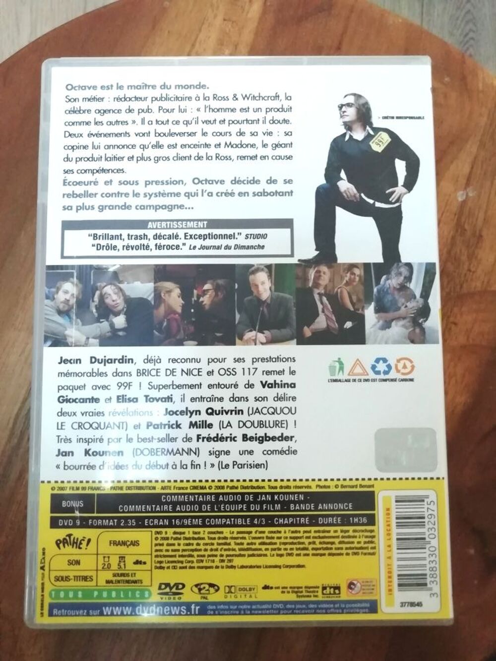 Dvd 99F Jean Dujardin DVD et blu-ray