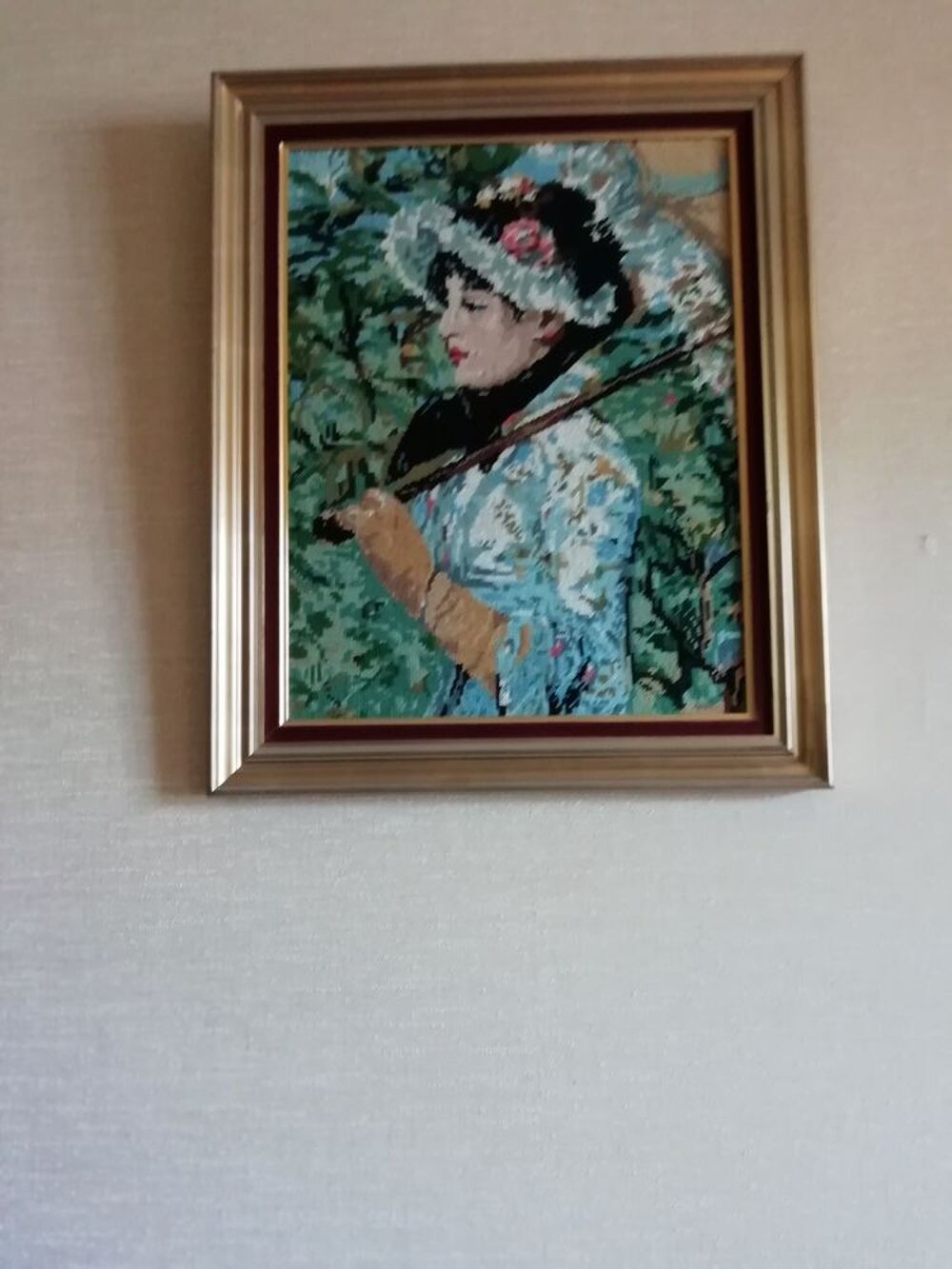 Tableau encadr&eacute; canevas Meubles