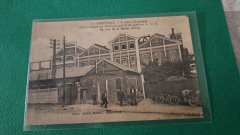 Cpa du 80 - ABBEVILLE - L�Usine Electrique fonctionnant au c 7.5 Lucheux (80)