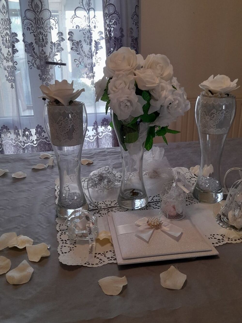 Vlot de 60 vases en verre transparent Décoration