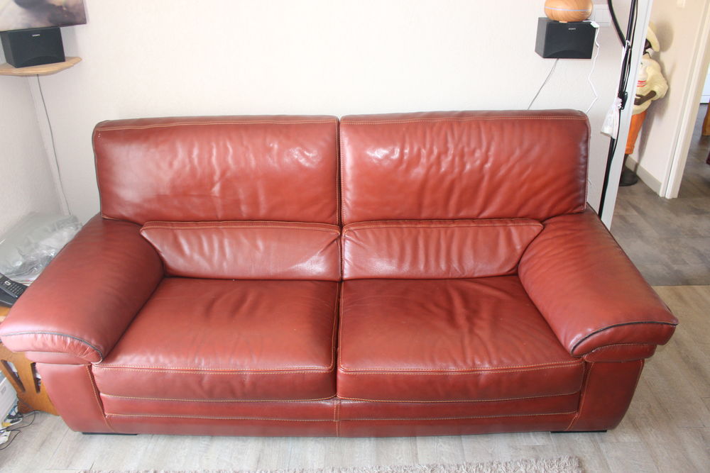 Canap&eacute; et fauteuil cuir Meubles