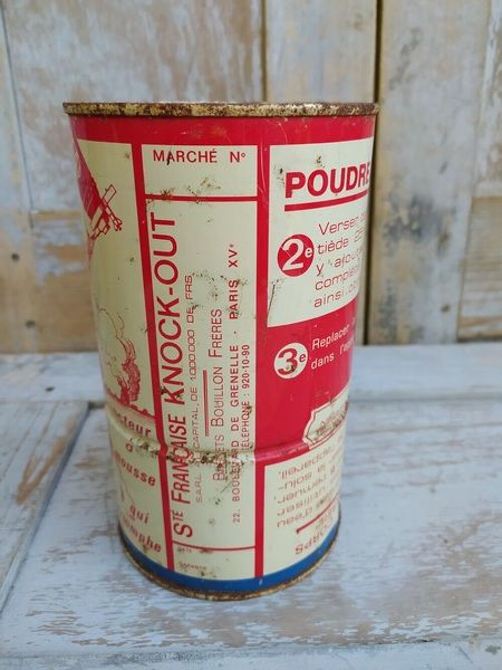 Boite Publicitaire Recharge Extincteur Knock-Out Pompier 