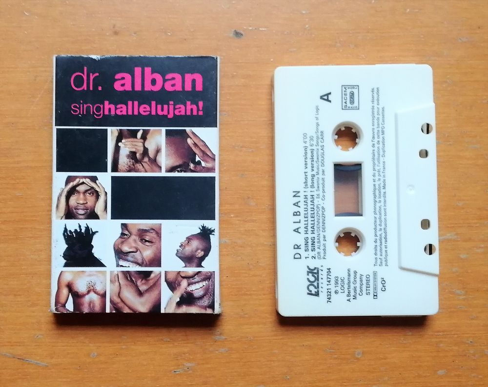 K7 Dr. ALBAN : Sing Hallelujah! - Logic Records - 19931 CD et vinyles