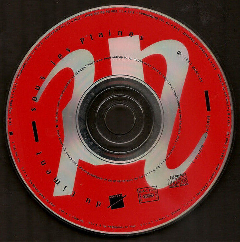 cd Noir D&eacute;sir Du Ciment Sous Les Plaines (&eacute;tat neuf) CD et vinyles