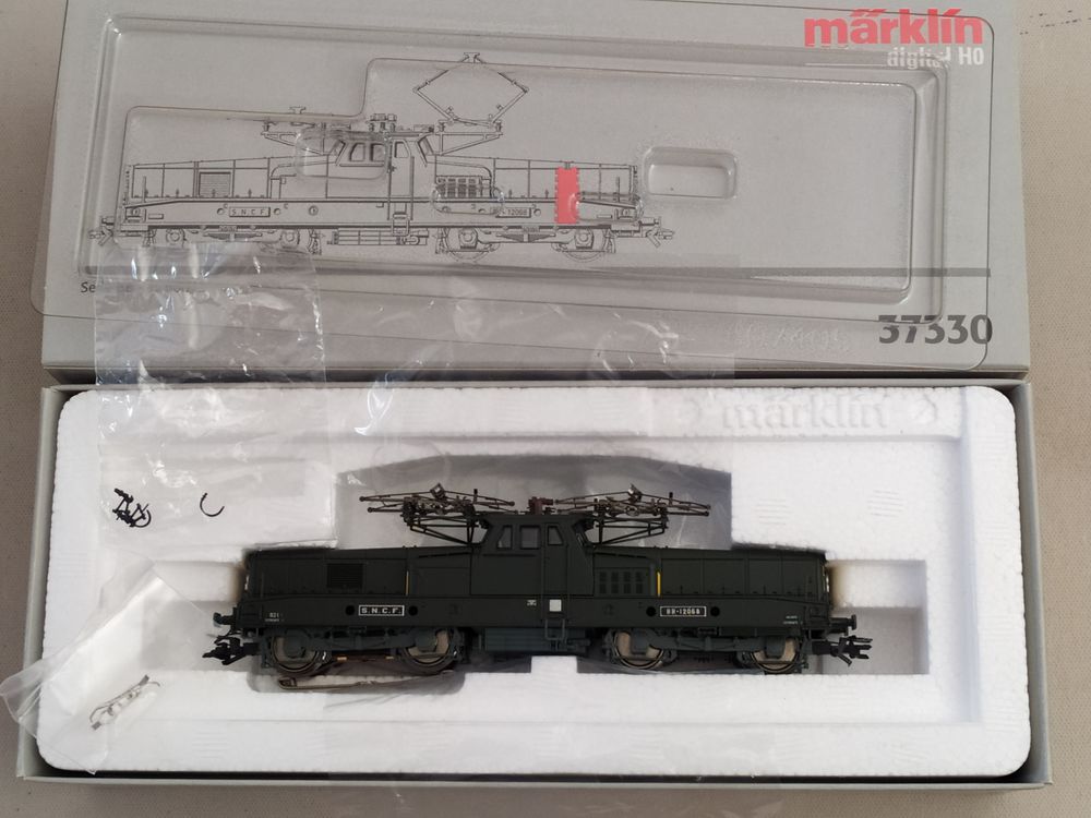 Echelle HO- M&auml;rklin Loco &eacute;lectrique BB 12068 verte r&eacute;f 37330 