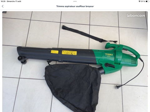 Aspirateur souffleur très peu utilisé en parfait ? état 30 Conflans-Sainte-Honorine (78)