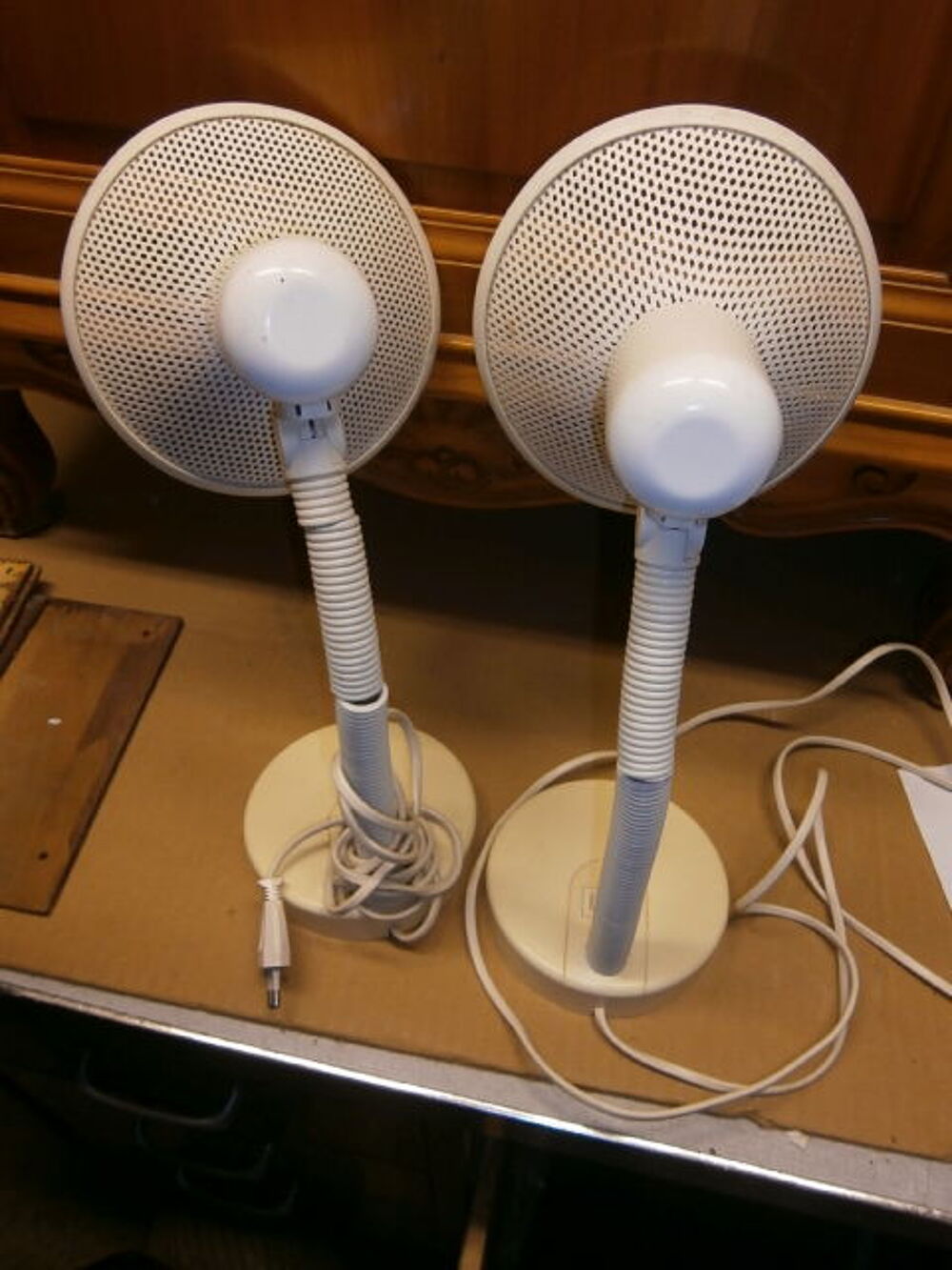 2 Lampes vintage bureau ou de chevet de la marque Massive Décoration