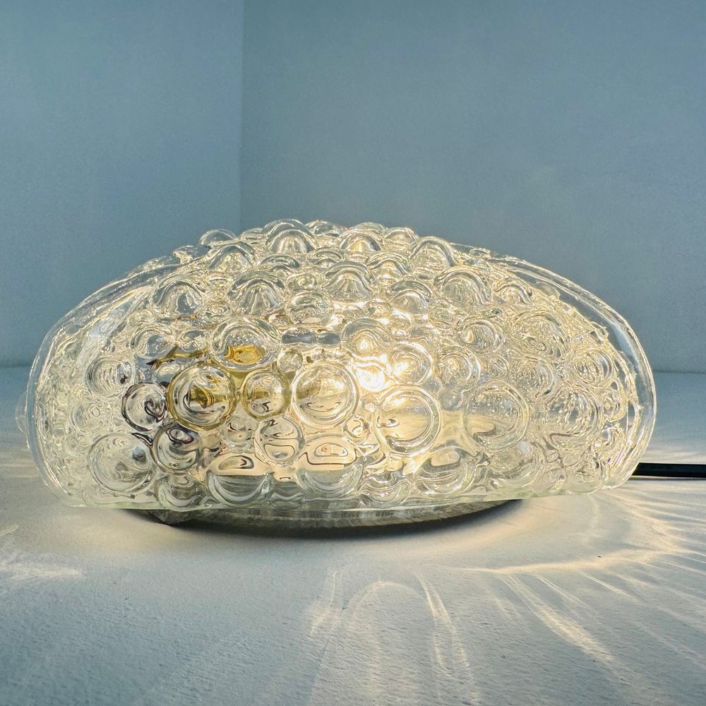 ANCIENNE APPLIQUE VERRE BULLE VINTAGE Décoration